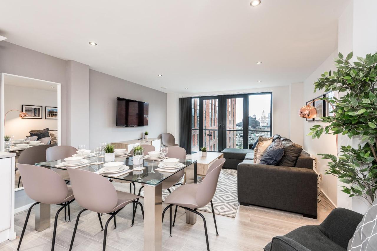Host Apartments - Contemporary 3 Bed Apt With Balcony - Perfect For Long Stays Ливерпуль Экстерьер фото